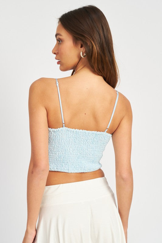 Sky Lace Camisole Top