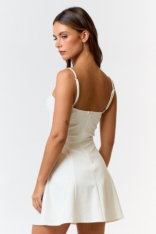 Special Charm Square Neck Mini Dress - Large