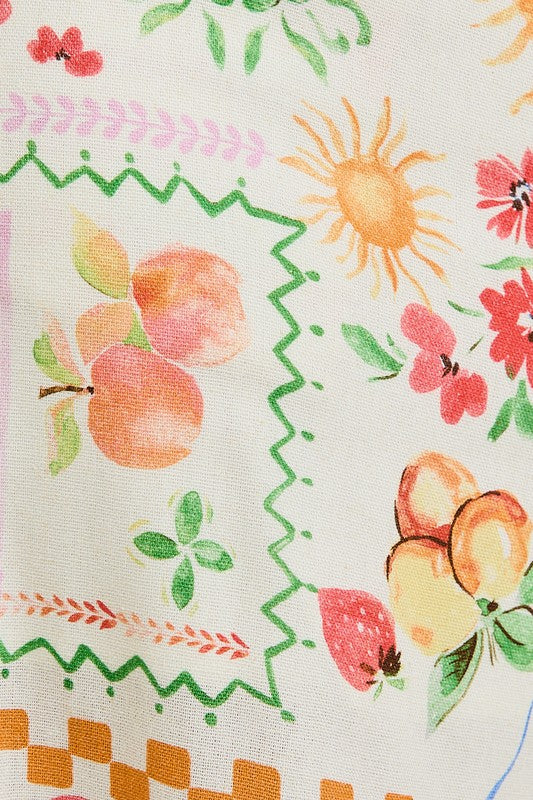 Portofino Summer Market Crop Top