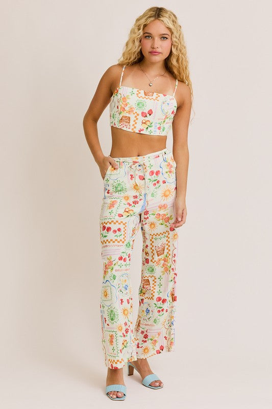 Portofino Summer Market Crop Top