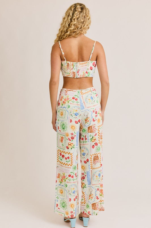 Portofino Summer Market Crop Top