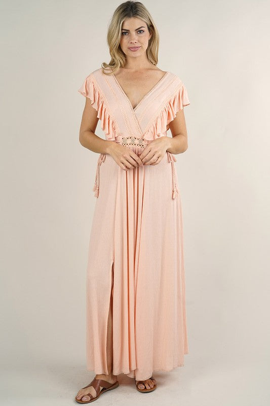 Bellini Ruffle Maxi Dress