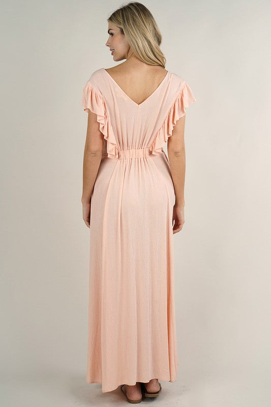 Bellini Ruffle Maxi Dress