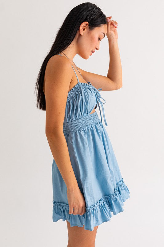 Bluebell Ruffle Mini Dress