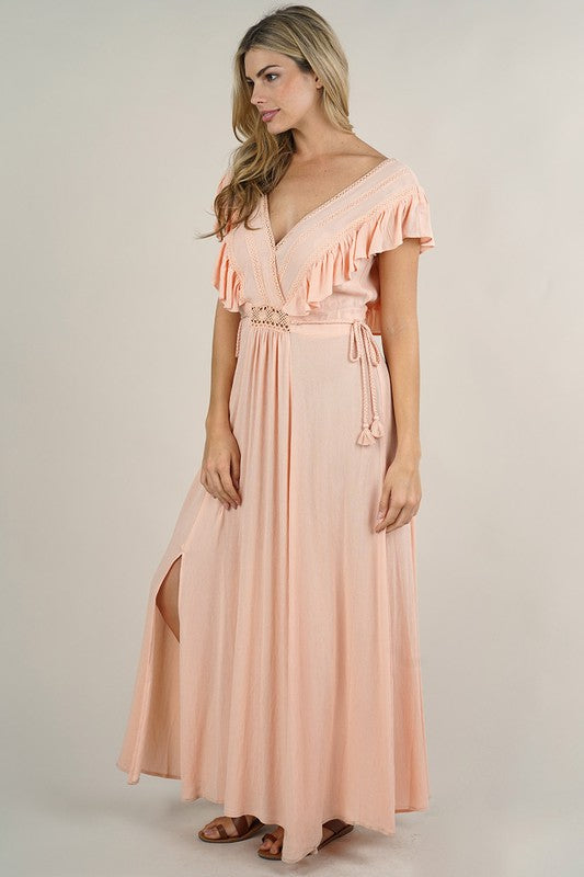 Bellini Ruffle Maxi Dress