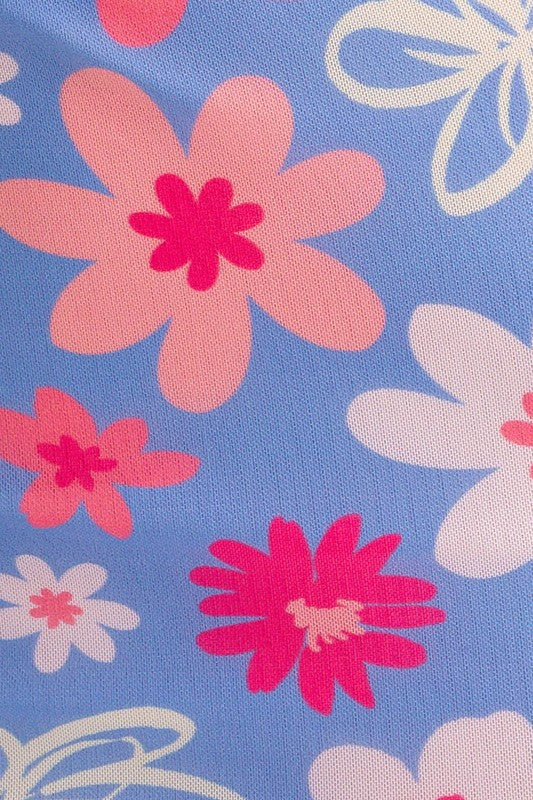 Malibu Blooms Midi Skirt