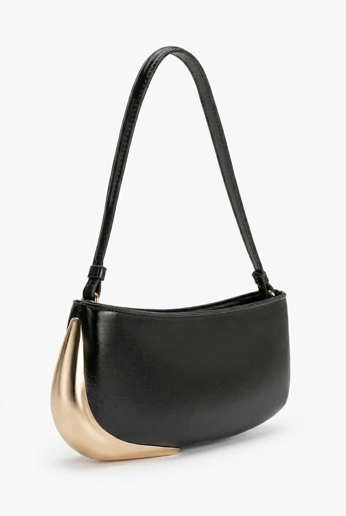 Melie Bianco Sade Black Shoulder Bag