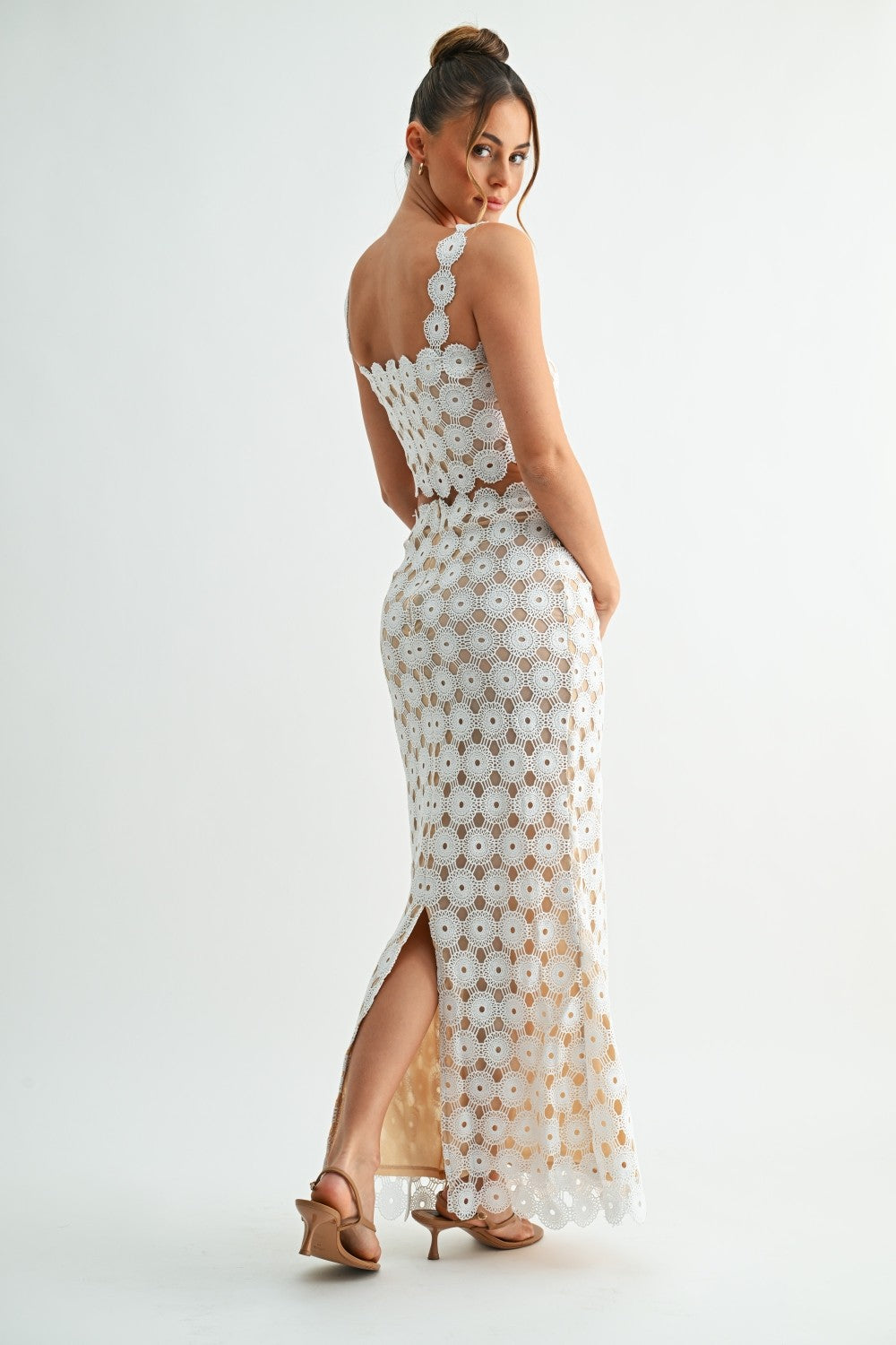 The White Villa Lace Maxi Set