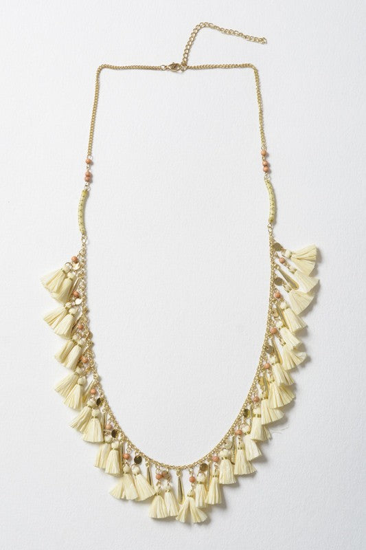 Weekend Getaway Tassel Necklace