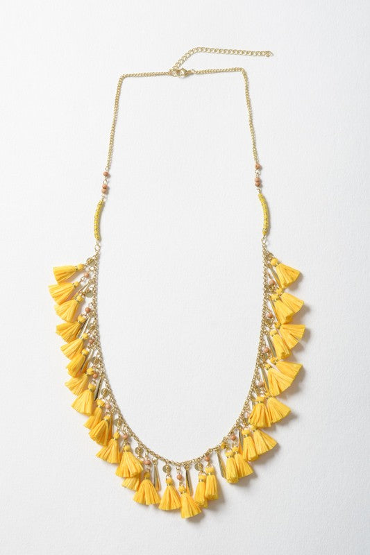 Weekend Getaway Tassel Necklace