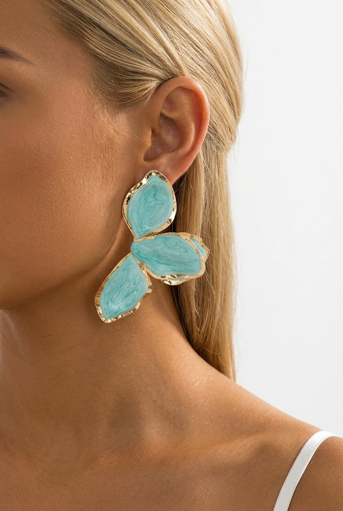 Glossy Petal Earrings