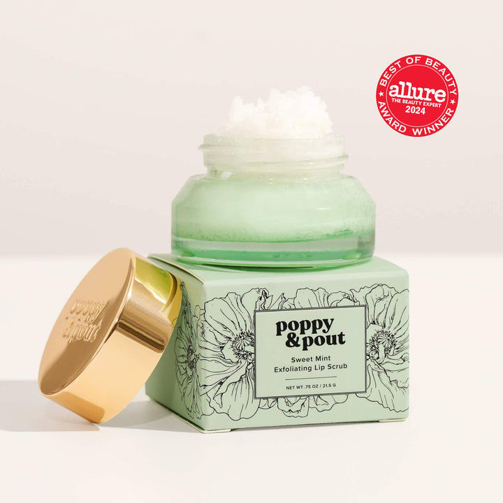 Poppy & Pout Sweet Mint Lip Scrub