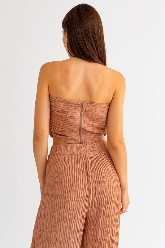 Athena Pleated Tube Top - Final Sale