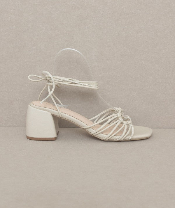 Celia Strappy Lace Up Heels - Final Sale