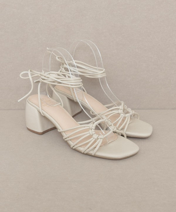 Celia Strappy Lace Up Heels - Final Sale