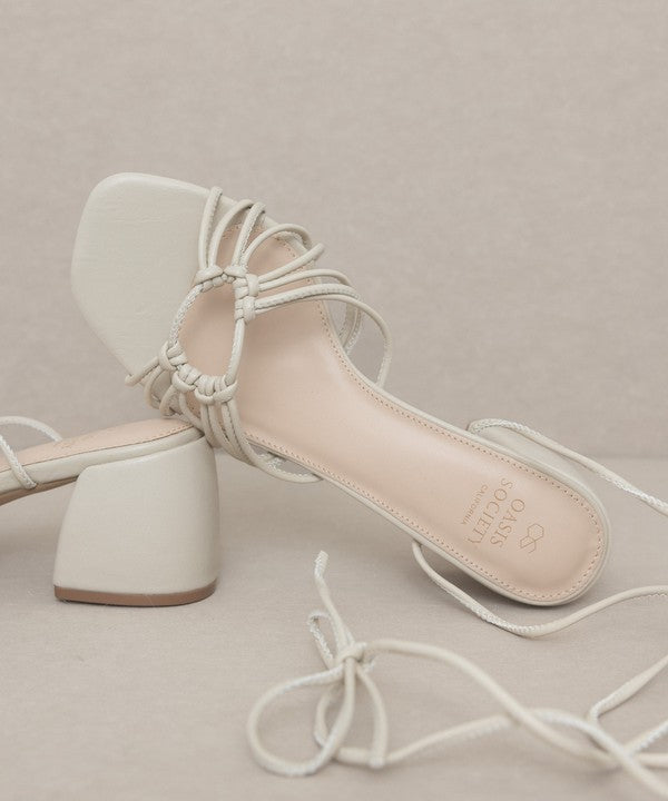 Celia Strappy Lace Up Heels - Final Sale