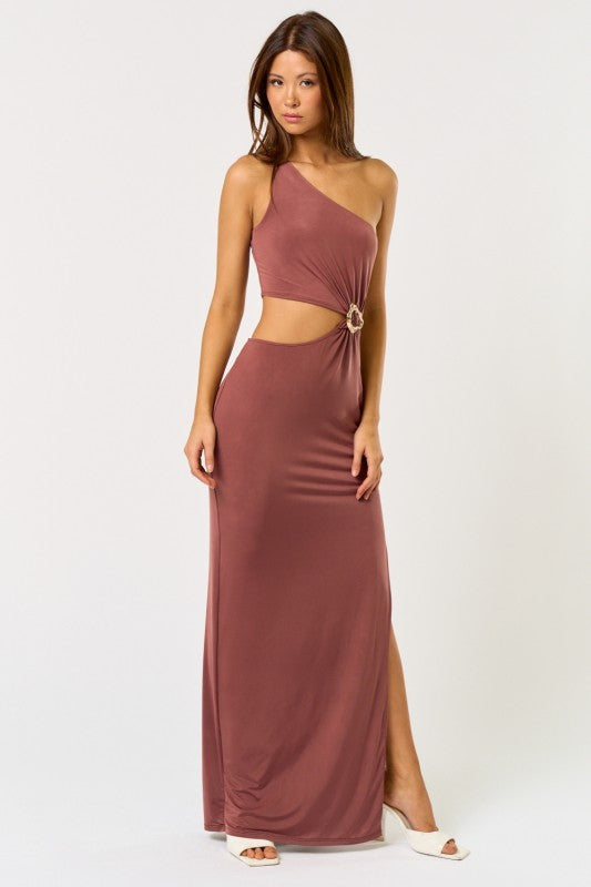 Amalfi Sunset One Shoulder Dress