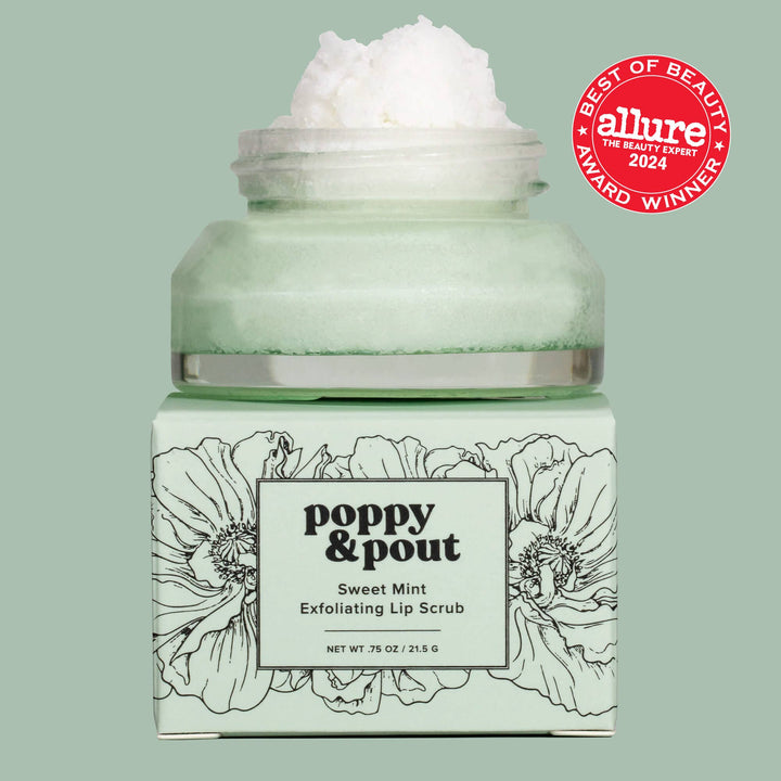 Poppy & Pout Sweet Mint Lip Scrub