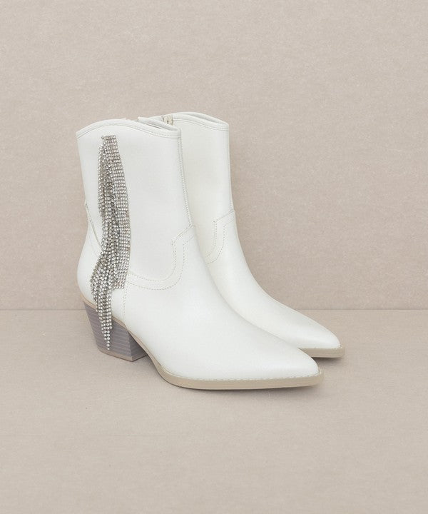 Rowan Crystal Fringe Bootie