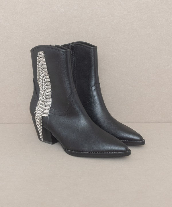 Rowan Crystal Fringe Bootie