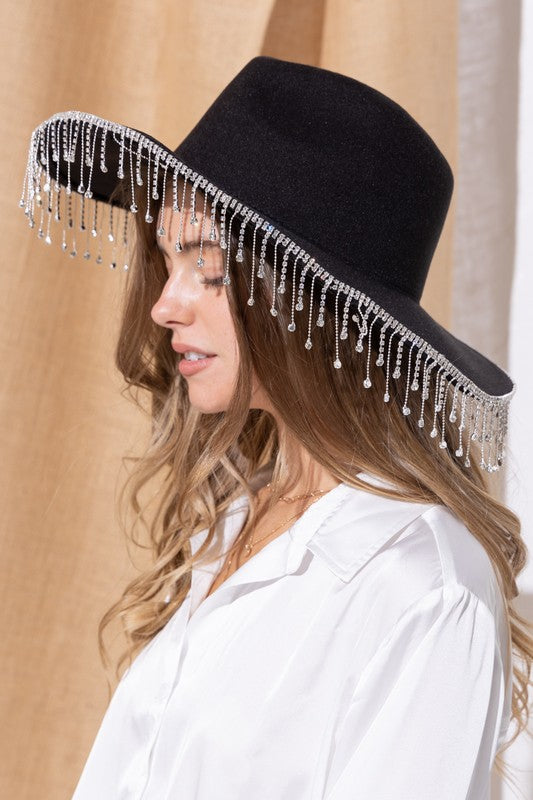 Dolly Rhinestone Fringe Cowboy Hat