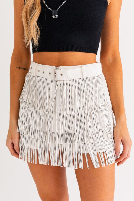 She's A Rodeo Showstopper Fringe Shorts