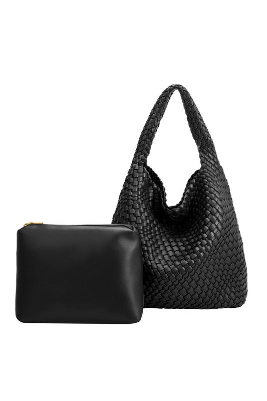 Melie Bianco Johanna Large Recycled Vegan Shoulder Bag