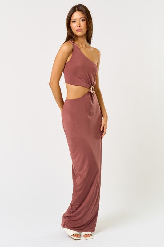 Amalfi Sunset One Shoulder Dress