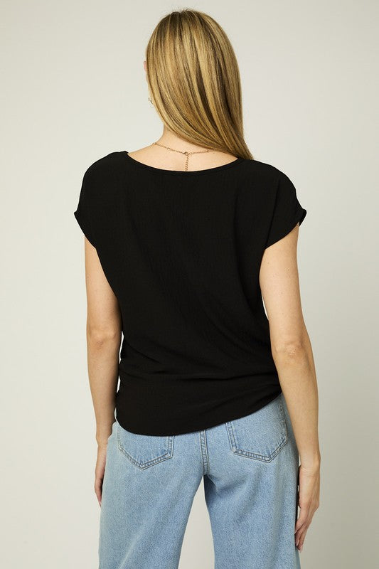 Twisted Short Sleeve Top