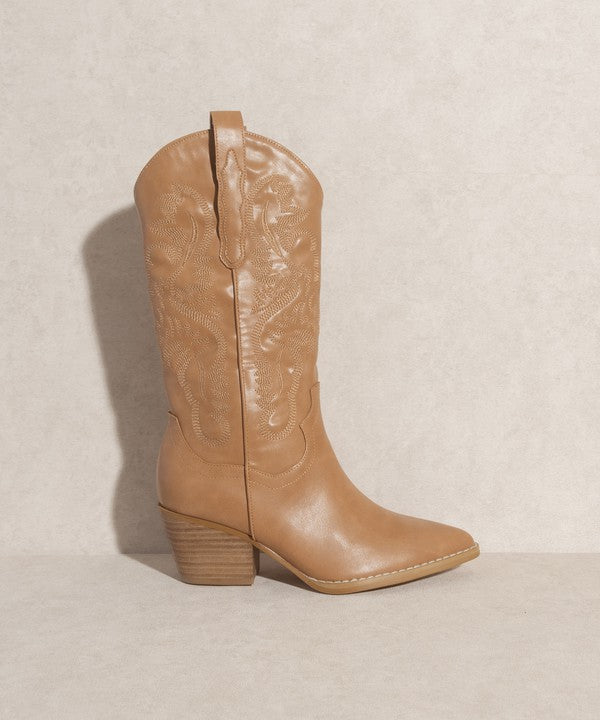 Amaya Classic Camel Western Boots