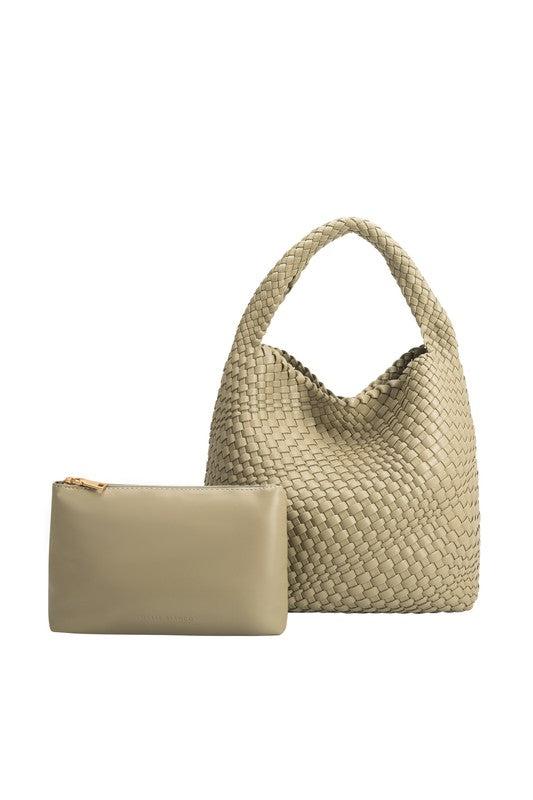 Melie Bianco Johanna Large Recycled Vegan Shoulder Bag