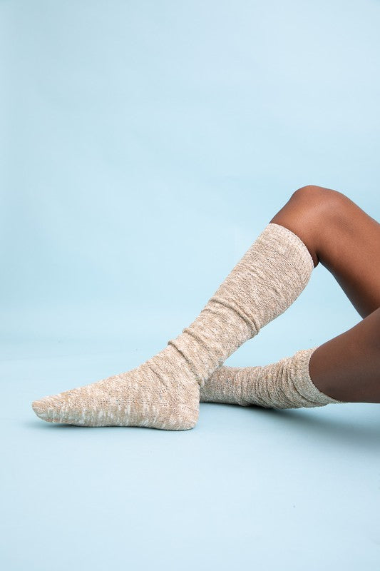 Speckle Knit Boot Socks - Final Sale