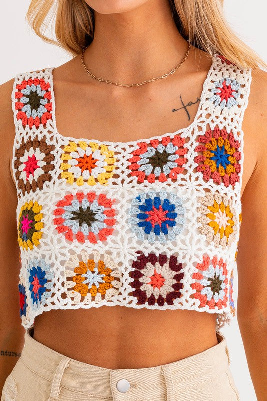 Free Spirit Crochet Top - Final Sale