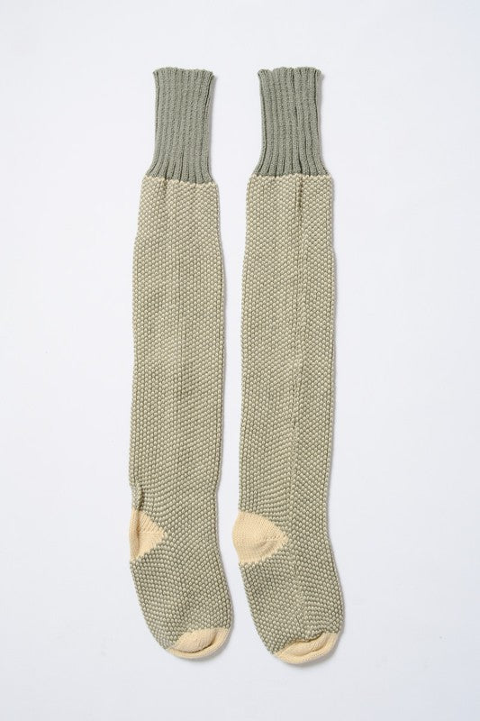 Open Work Ribbed Knit Lounge Socks