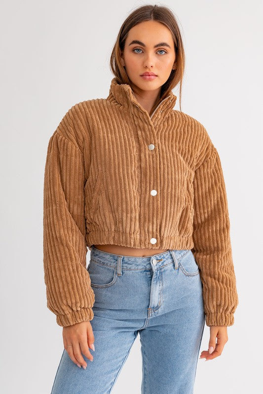 Corduroy Puffer Jacket