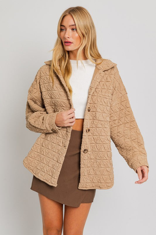 Oversized Urban Explorer Quilted Shacket