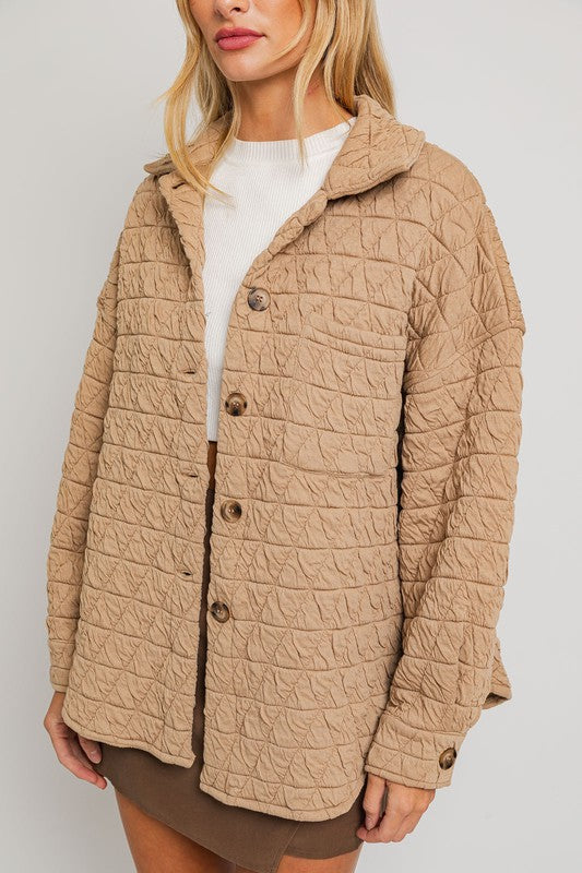 Oversized Urban Explorer Quilted Shacket