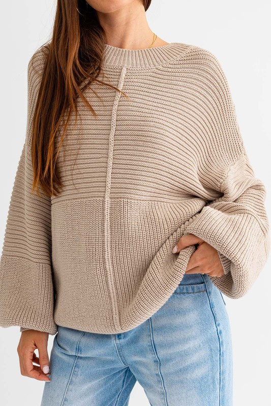 Cozy Ribbed Knit Sweater