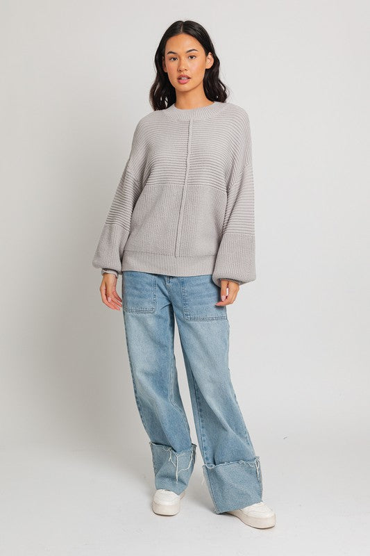 Cozy Ribbed Knit Sweater