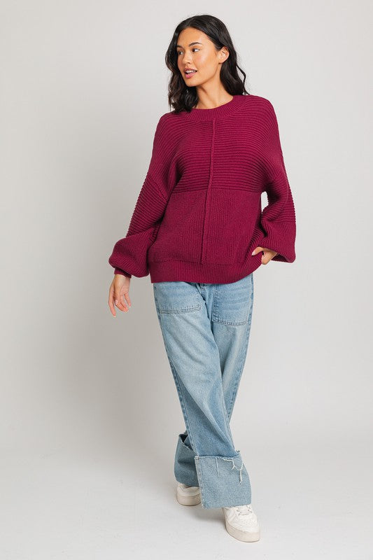 Cozy Ribbed Knit Sweater