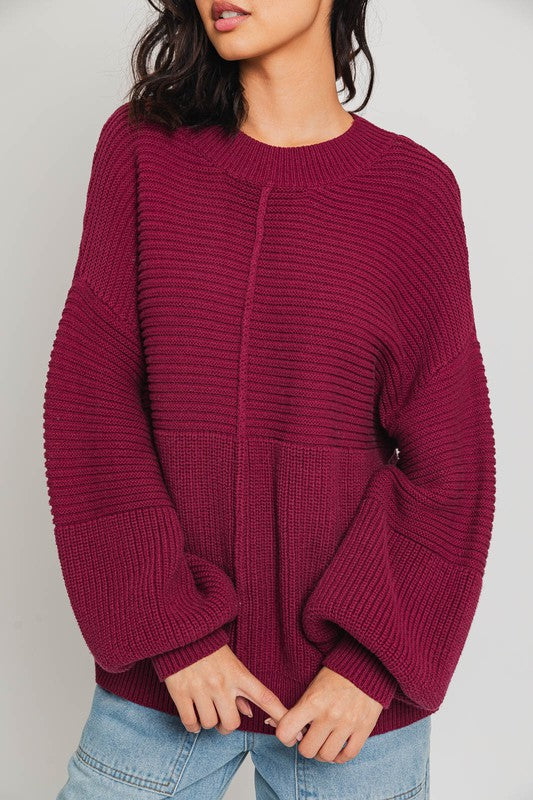 Cozy Ribbed Knit Sweater