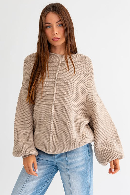 Cozy Ribbed Knit Sweater