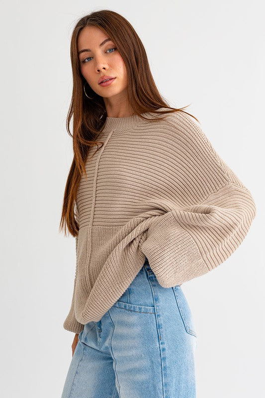 Cozy Ribbed Knit Sweater