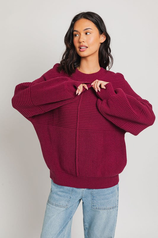 Cozy Ribbed Knit Sweater