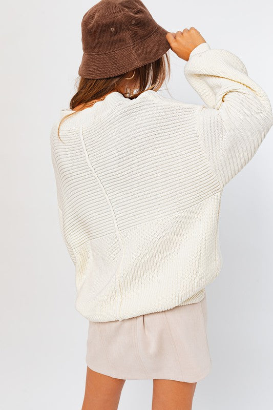 Cozy Ribbed Knit Sweater