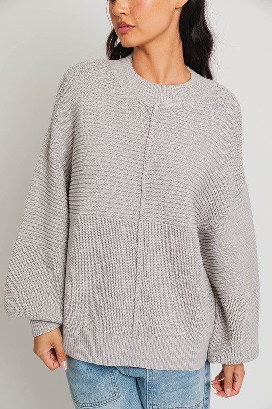 Cozy Ribbed Knit Sweater