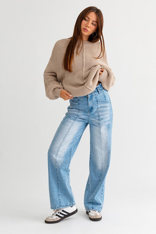 Cozy Ribbed Knit Sweater