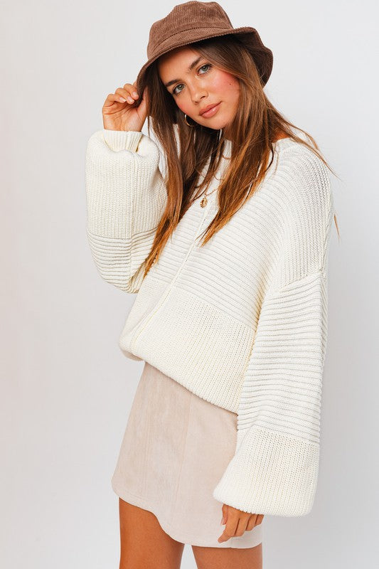 Cozy Ribbed Knit Sweater