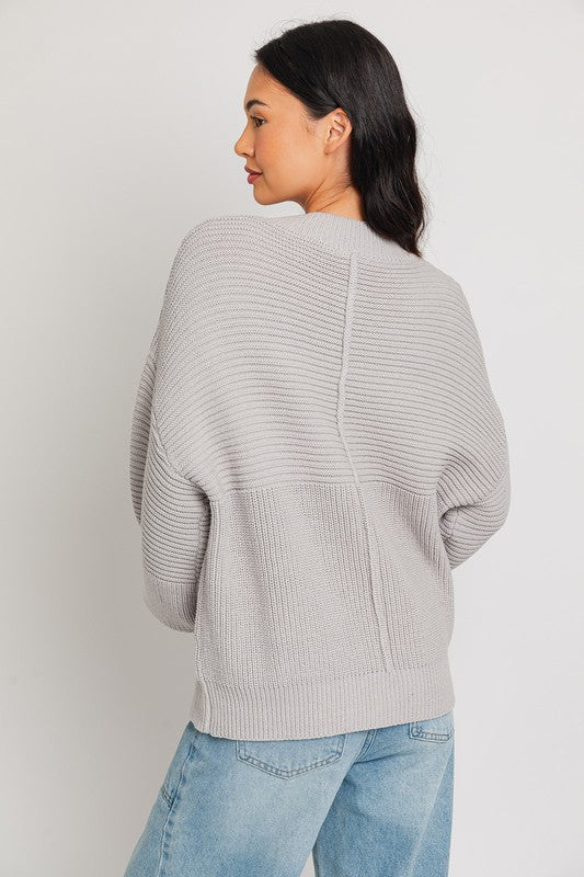 Cozy Ribbed Knit Sweater