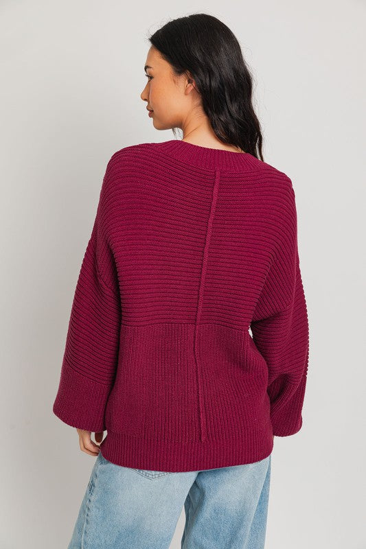 Cozy Ribbed Knit Sweater